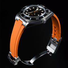 维瑞亚橡胶表带适用于帝舵54型钢壳款37表径