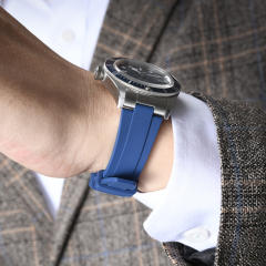 【头粒款+针扣】维瑞亚橡胶表带适用于帝舵54型钢壳款37表径