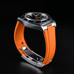 维瑞亚橡胶表带适用于帝舵54型钢壳款37表径