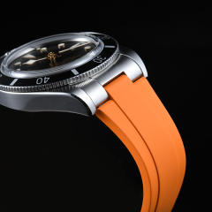 维瑞亚橡胶表带适用于帝舵54型钢壳款37表径