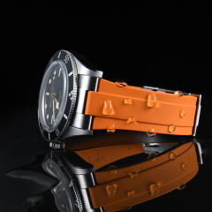 维瑞亚橡胶表带适用于帝舵54型钢壳款37表径