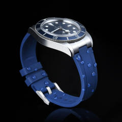 【头粒款+针扣】维瑞亚橡胶表带适用于帝舵54型钢壳款37表径