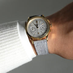 维瑞亚Jeans牛仔布纹小牛皮表带适用百达翡丽19/20/21/22mm