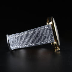 维瑞亚Jeans牛仔布纹小牛皮表带适用百达翡丽19/20/21/22mm