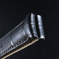 维瑞亚鳄鱼皮表带适用于欧米茄蝶飞41mm Hour Vision