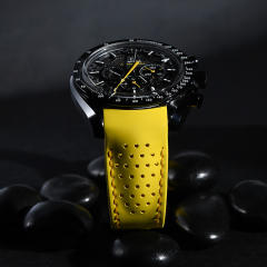 维瑞亚橡胶表带适用欧米茄超霸新款月之暗面二代 阿波罗8号小火箭