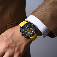 维瑞亚橡胶表带适用欧米茄超霸新款月之暗面二代 阿波罗8号小火箭