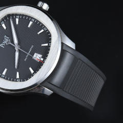 维瑞亚橡胶表带适用于伯爵POLO 42MM 三针款