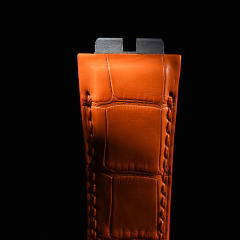 维瑞亚鳄鱼皮表带适用宇舶大爆炸Unico融合45mm 411 and 414