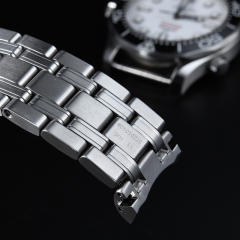 维瑞亚 不锈钢表带 适用于OMEGA欧米茄 新海马300 6点日历窗