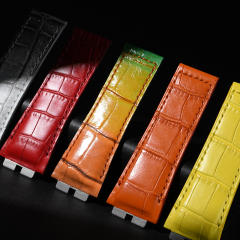 维瑞亚鳄鱼皮表带适用宇舶大爆炸Unico融合45mm 411 and 414