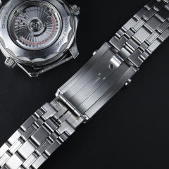 维瑞亚 不锈钢表带 适用于OMEGA欧米茄 新海马300 6点日历窗