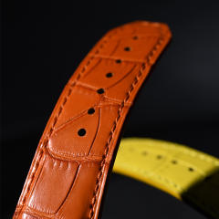 维瑞亚鳄鱼皮表带适用宇舶大爆炸Unico融合45mm 411 and 414