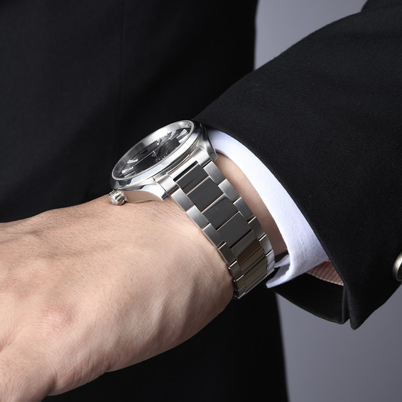 维瑞亚 不锈钢表带 适用于OMEGA欧米茄 新款海马150m 6点日历窗