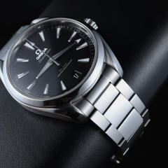 维瑞亚 不锈钢表带 适用于OMEGA欧米茄 新款海马150m 6点日历窗