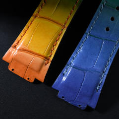 维瑞亚鳄鱼皮表带适用于宇舶灵魂系列42mm 641 647（非一键快拆）