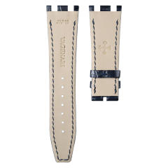 维瑞亚鳄鱼皮表带适用于AP皇家橡树离岸37mm 26231 26048折叠扣款