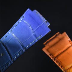 维瑞亚鳄鱼皮表带适用于宇舶大爆炸灵魂45MM 601 (非一键快拆)