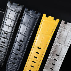 维瑞亚鳄鱼皮表带适用于AP皇家橡树离岸42mm 15710