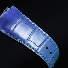 维瑞亚鳄鱼皮表带适用于宇舶大爆炸灵魂45MM 601 (非一键快拆)