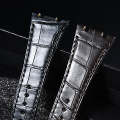 维瑞亚鳄鱼皮表带适用于AP皇家橡树离岸37mm 15300or金壳皮带款