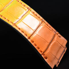 维瑞亚鳄鱼皮表带适用于宇舶大爆炸灵魂45MM 601 (非一键快拆)