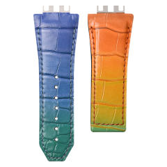 VAGENARI维瑞亚鳄鱼皮表带适用于宇舶灵魂45mm一键快拆614