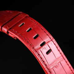 维瑞亚鳄鱼皮表带适用于AP皇家橡树离岸44mm 26400