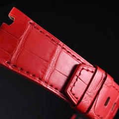 维瑞亚鳄鱼皮表带适用于AP皇家橡树离岸44mm 26400