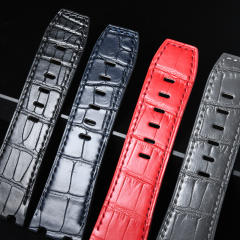 维瑞亚鳄鱼皮表带适用于AP皇家橡树离岸44mm 26400