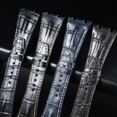 维瑞亚鳄鱼皮表带适用于AP皇家橡树离岸42mm 26170