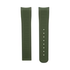 维瑞亚橡胶表带适用于Omega 海马150m 双日历 41.5表径