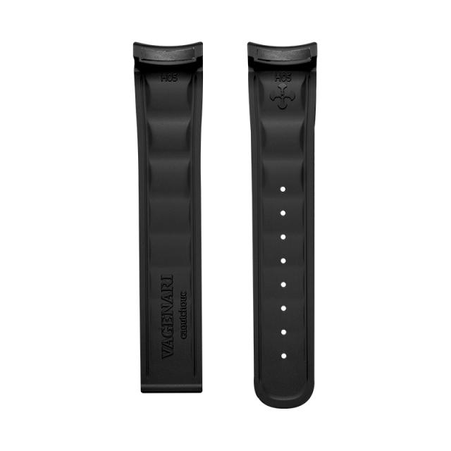 维瑞亚橡胶表带适用于Omega 海马150m 双日历 41.5表径