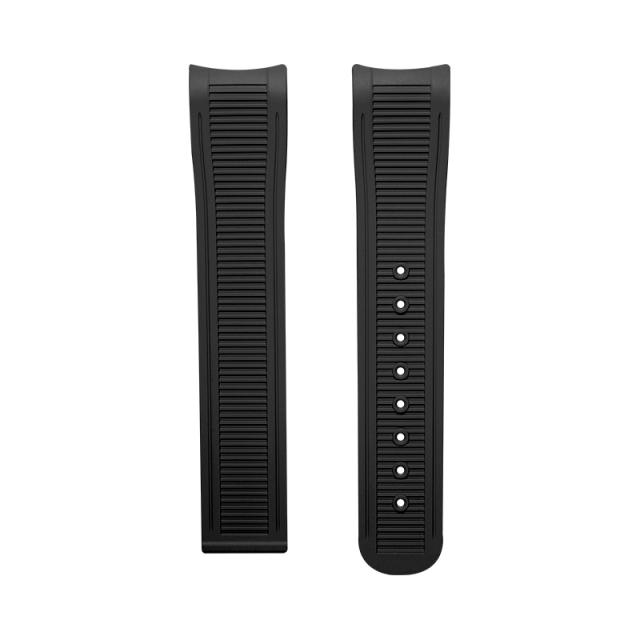 维瑞亚橡胶表带适用于Omega 海马150m 双日历 41.5表径