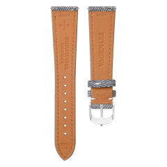 维瑞亚Jeans牛仔布纹小牛皮表带 平头通用18/19/20/21/22/23mm