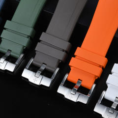 维瑞亚橡胶表带适用于欧米加超霸计时月相44.25