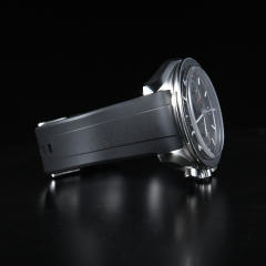 维瑞亚橡胶表带适用于欧米加超霸计时月相44.25