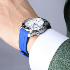 维瑞亚橡胶表带适用于海马潜水300m 42mm（日历窗在6点位）