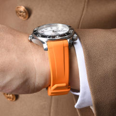 维瑞亚橡胶表带适用于海马潜水300m 42mm（日历窗在6点位）