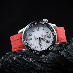 维瑞亚橡胶表带适用于海马潜水300m 42mm（日历窗在6点位）