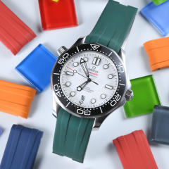 维瑞亚橡胶表带适用于海马潜水300m 42mm（日历窗在6点位）