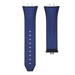 维瑞亚橡胶表带适用于大爆炸融合系列计时码表444 42mm