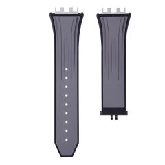 维瑞亚橡胶表带适用于大爆炸融合系列计时码表444 42mm