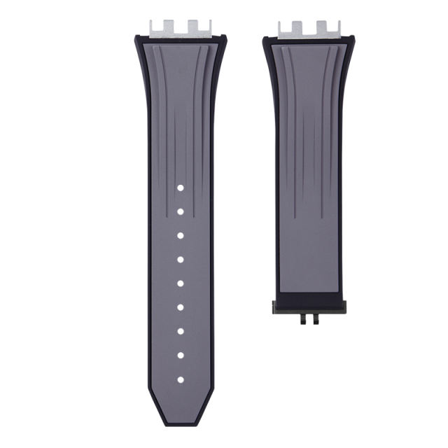 维瑞亚橡胶表带适用于大爆炸融合系列计时码表444 42mm