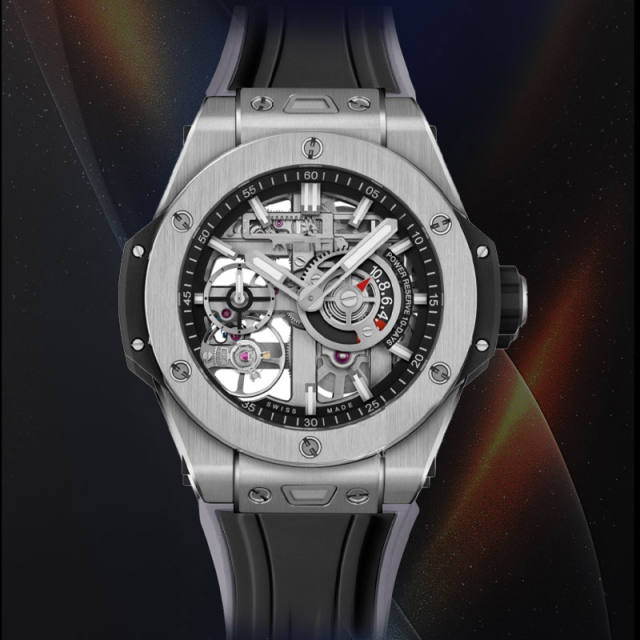 维瑞亚橡胶表带适用于大爆炸融合系列计时码表444 42mm