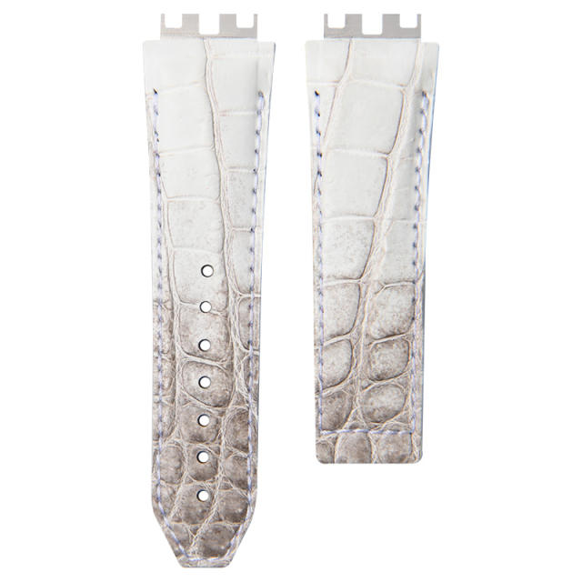 维瑞亚鳄鱼皮表带适用于大爆炸融合系列计时码表444 42mm