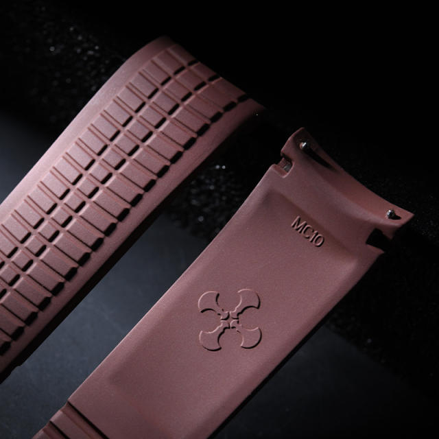 维瑞亚橡胶表带适用于 Aquanaut 5167A、5167R  钢壳 玫瑰金壳