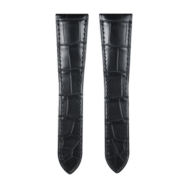 维瑞亚美洲鳄鱼皮表带适用于卡地亚卡历博42mm  W7100037