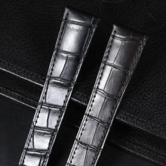 维瑞亚美洲鳄鱼皮表带适用于卡地亚卡历博38mm W2CA0002