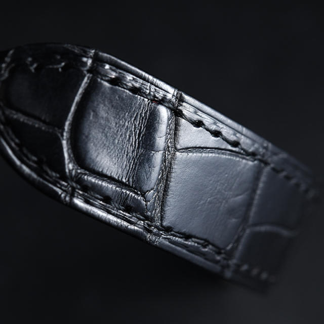 维瑞亚美洲鳄鱼皮表带适用于卡地亚卡历博38mm W2CA0002